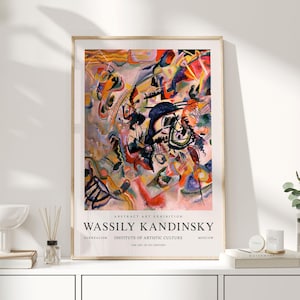 Wassily Kandinsky, Kandinsky Print, Kandinsky Wall Art, Russian Art, Russian Print, Abstract Art, Wallart Abstract, Abstract Wall Art