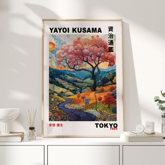 ZHUOYA Kunstdruck Von Yayoi Kusama, Ausstellung Von Yayoi Kusama