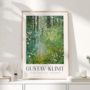Gustav Klimt, Klimt Poster, Museumsposter, Ausstellungsposter, Wallart Klimt, Klimt, Gustav Klimt Druck, Klimt Poster Baum des Lebens, Wald