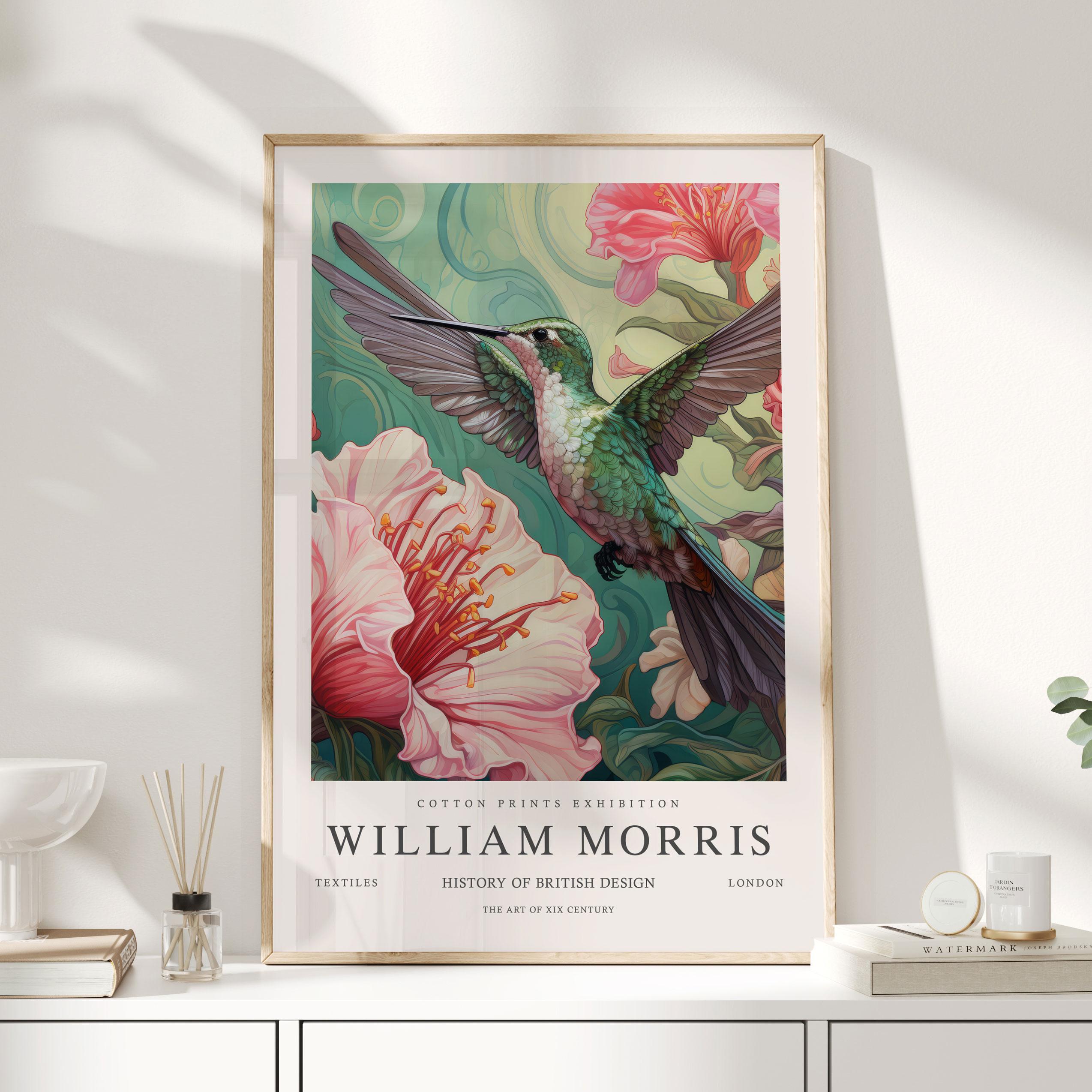 William Morris Print, William Morris Art, Exhibition Poster