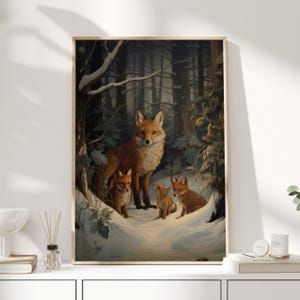 William Morris Print, William Morris Art, Exhibition Poster, Woodland Nursery Decor, Fox Gifts, Fox Art, Fox Prints, Fox Wall Art