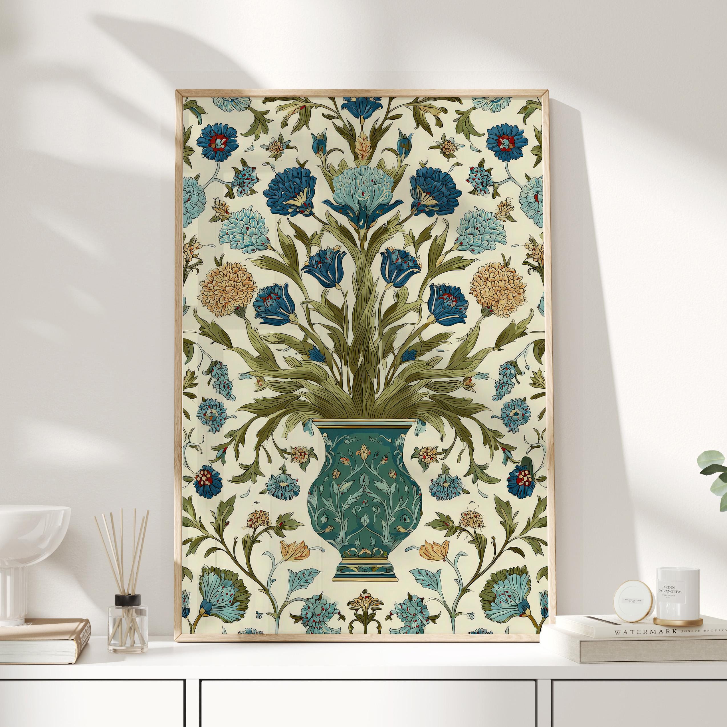 Tapis pour enfant coton épais Vert Terracotta - Motif Ginko