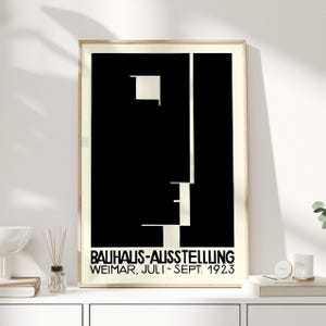 Bauhaus Poster, Bauhaus, Bauhaus Print, Berlin, Bauhaus Wall Art, Black and White Art, Minimalist Wall Art, Abstract, Abstract Art
