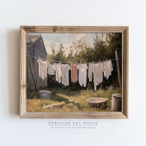 Laundry Room Art, Laundry Room Print, Vintage Laundry Room Art, Farmhouse Laundry Room Artwork DIGITAL PRINTS DOWNLOAD