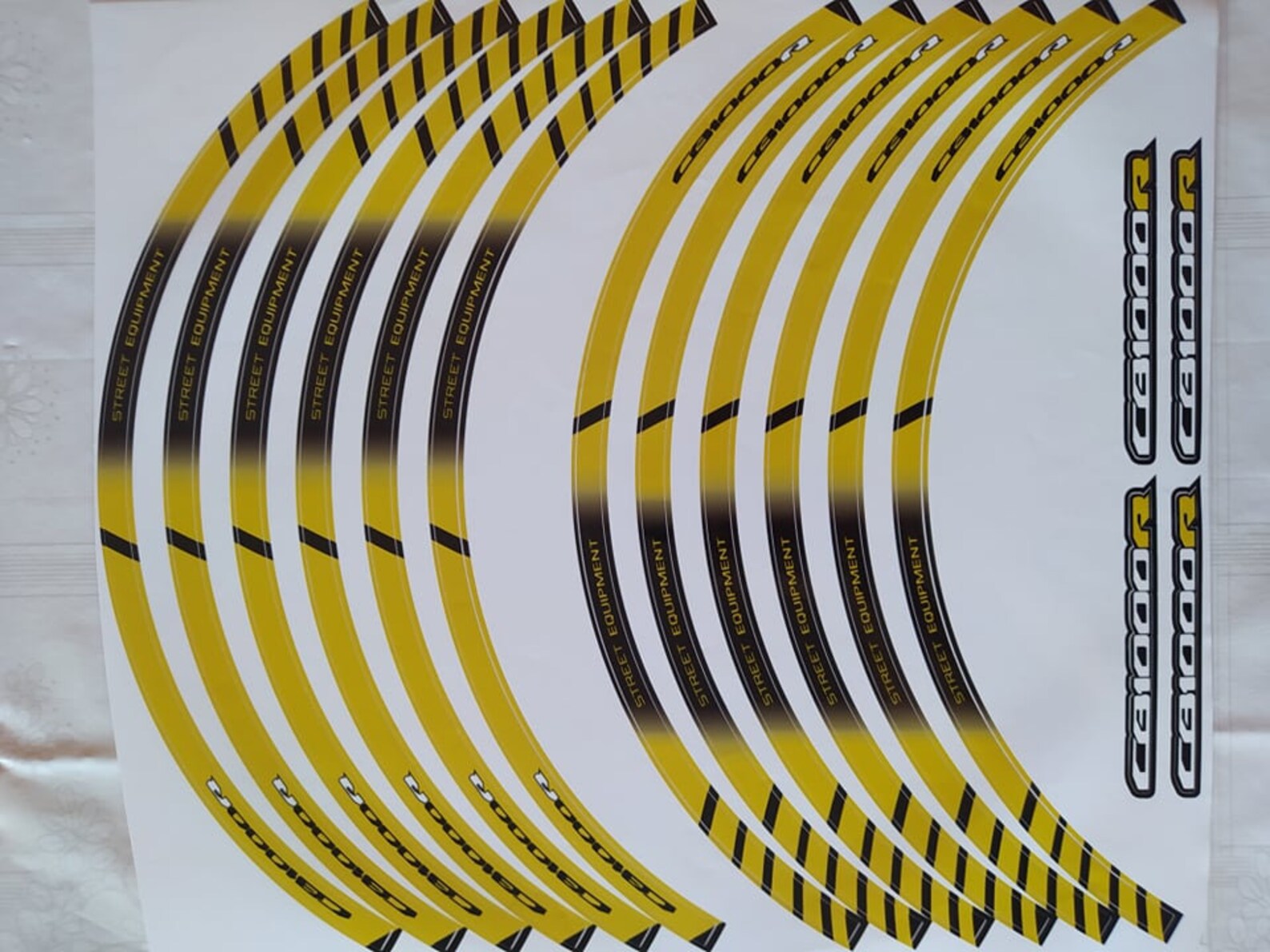 Honda CB1000R Motorcycle Wheel Decals Rim Stickers Stripes Etsy