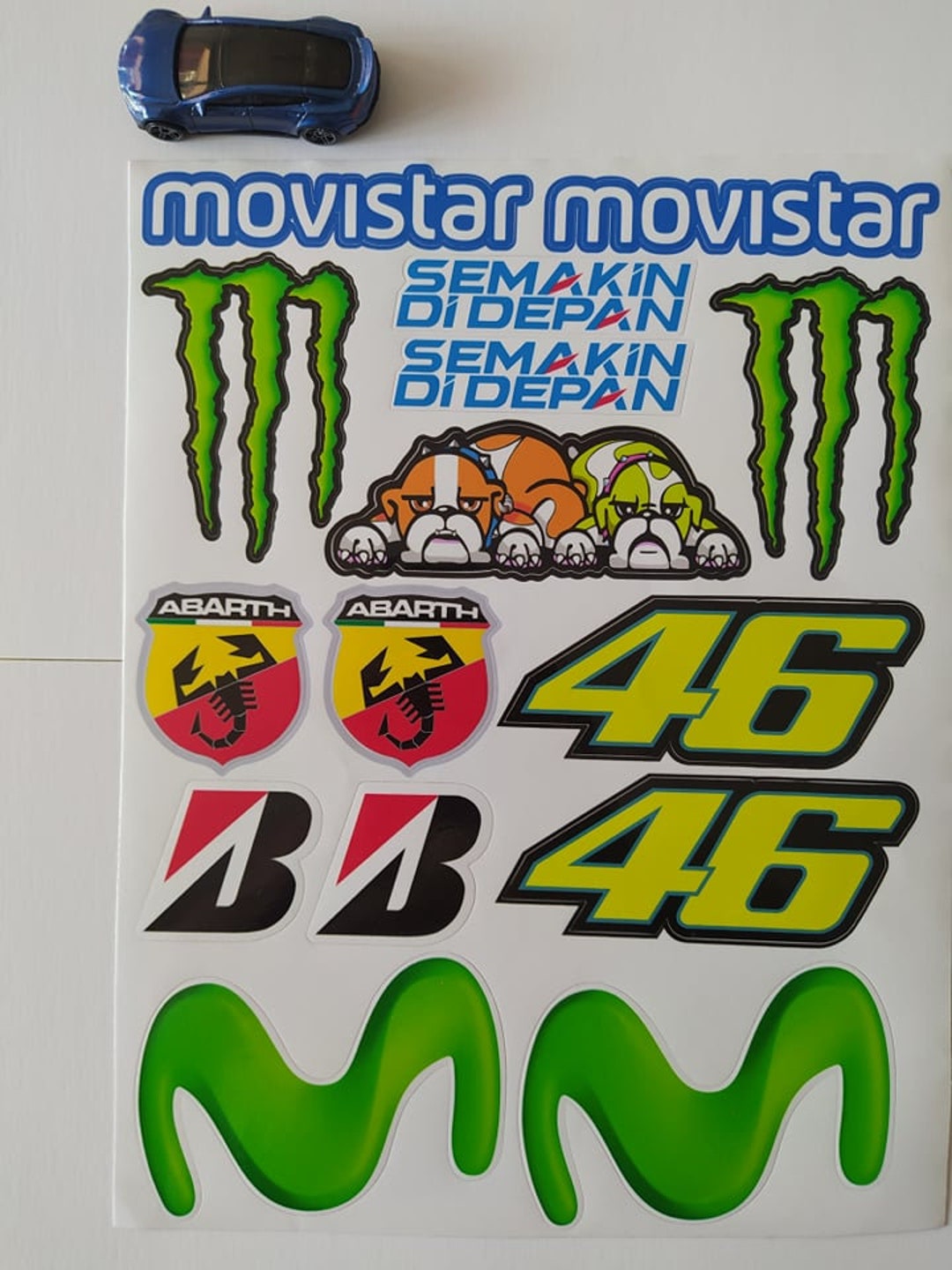 Valentino Rossi The 46 Movistar Yamaha Gran juego de - Etsy España