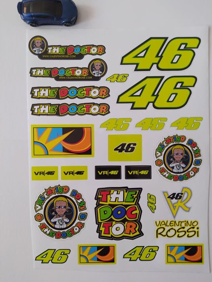 Stickers NEW Rossi "THE DOCTOR" Windscreen Screen Decals