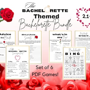 The Bachelorette TV Show Themed Party Games Bundle | Printable Games ...