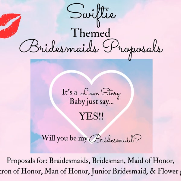 Swiftie Themed Bridesmaid Proposal Cards | Found My Lover | Printable Ask Cards | Digital Download | Bridal Party | Bride | Set of 7