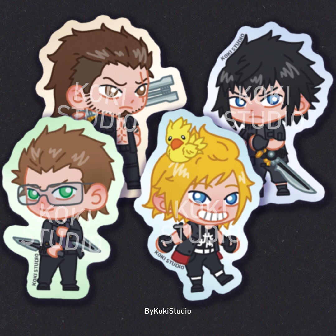 FINAL STOCK | FF | Matte Stickers | Fanart Merch | Videogame Sticker ...
