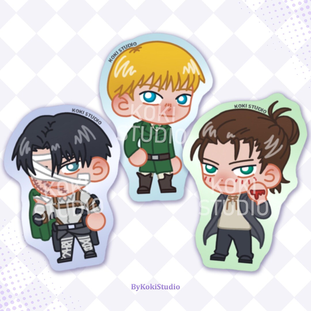 FINAL STOCK | Titans | Matte Stickers | Fanart Merch | Anime Sticker ...