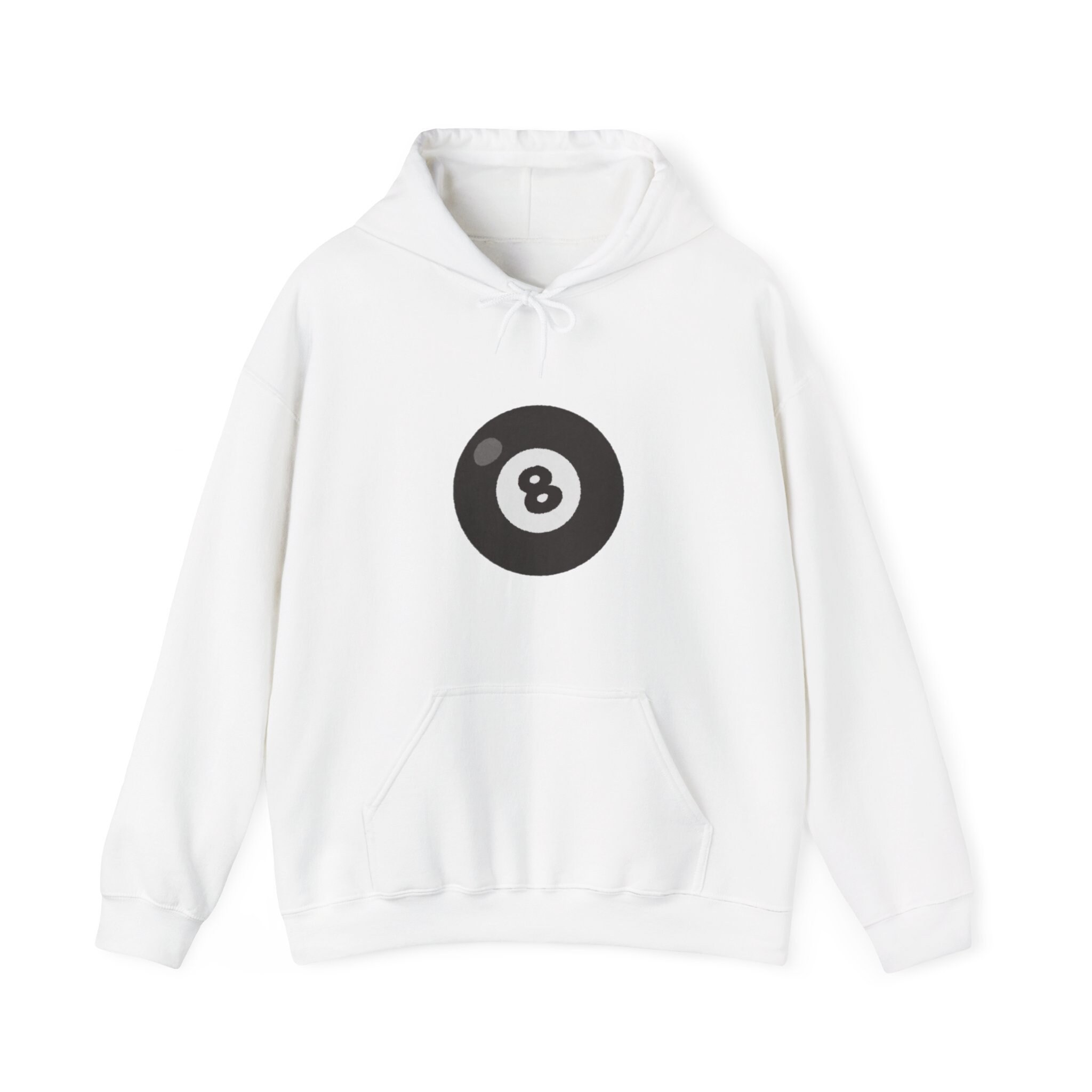 8 ball man embroidered hoodie hotsell