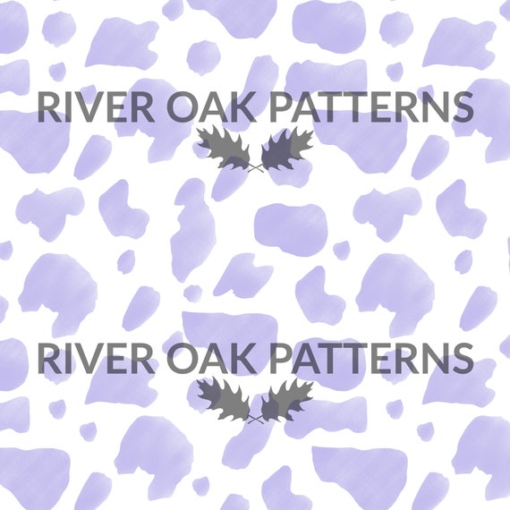 Pastel Purple Cow Print Seamless File Digital Repeat Pattern - Etsy