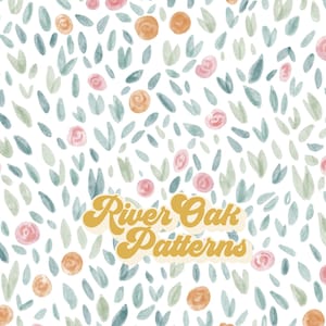 Aquarell Rosen Nahtlose Muster für Stoff Sublimation sich wiederholende Datei Retro Vintage Blumenmuster