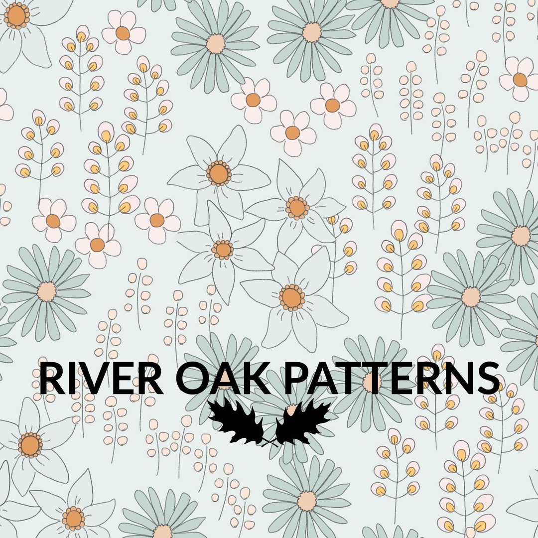 Spring Summer Boho Floral Seamless Pattern for Fabric Sublimation ...