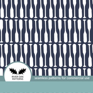 Remi per barche in blu navy Seamless Digital File Pattern ripetuto per uso commerciale