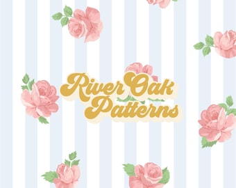 Rose Floral Stripe Seamless Pattern: Preppy Coquette Fabric (Digital Download)