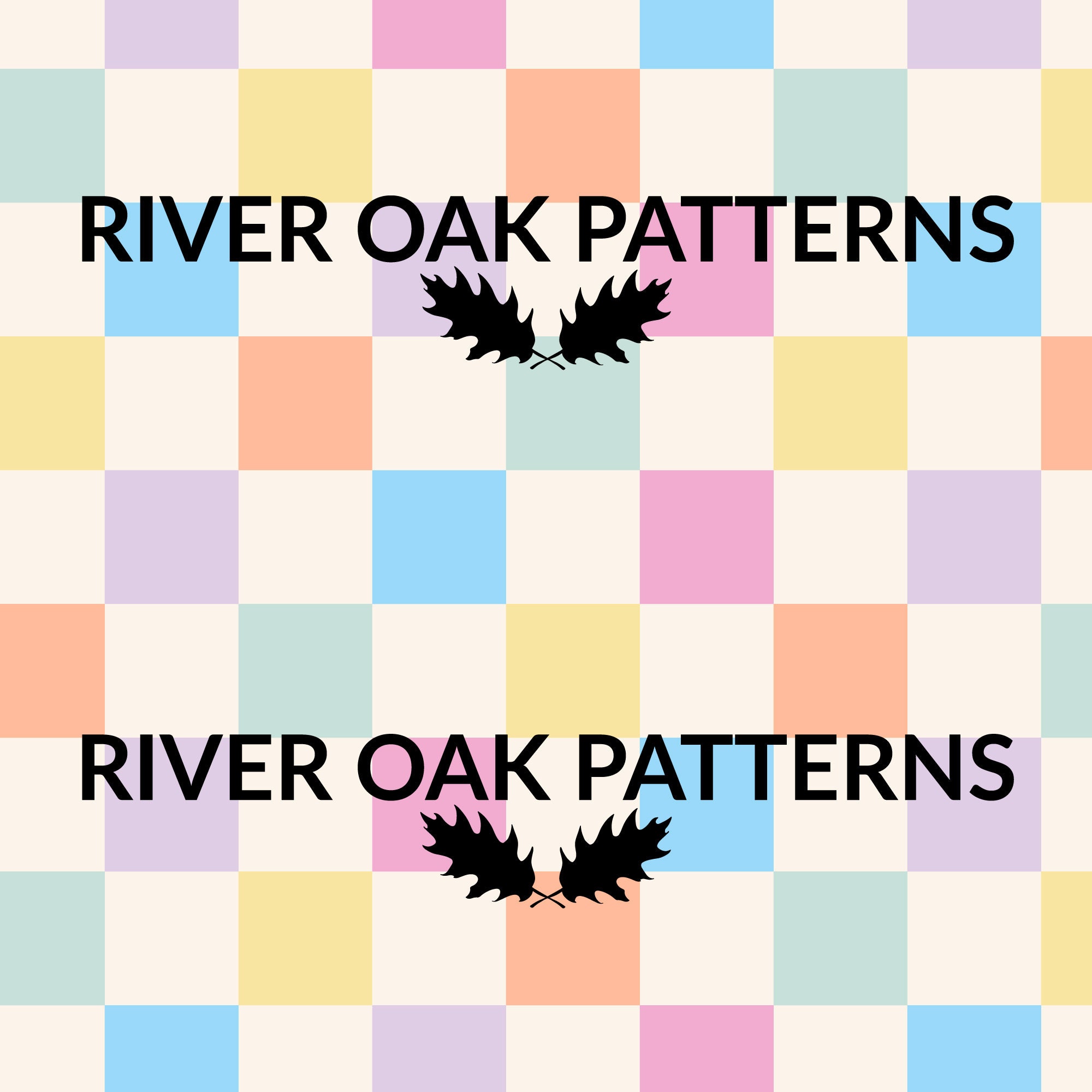 Pastel Checkerboard Seamless Repeat Pattern 90s y2k spring check for Commercial Use