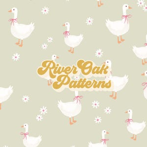 Fichier sans couture Silly Goose with Coquette Bows Green Pink Easter Spring Girly Trendy motif répétitif pour sublimation papier numérique