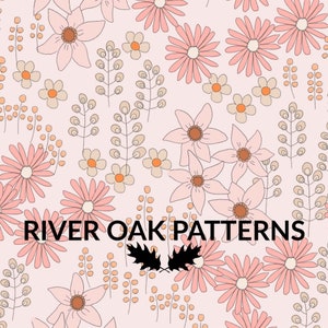 Boho Spring Summer Floral Seamless Pattern for Fabric sublimation repeating file for Commercial Use