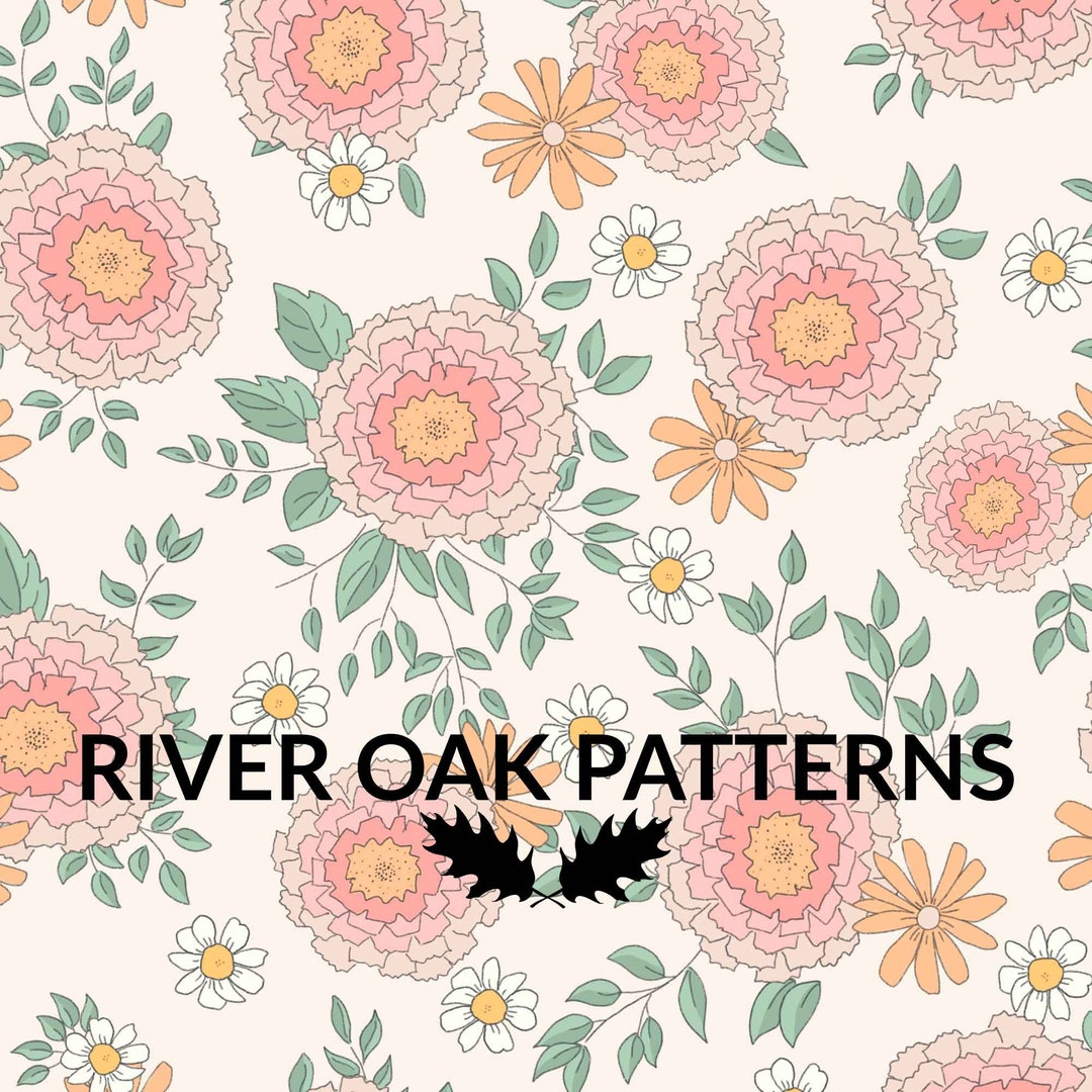 Summer Boho Floral Seamless Pattern for Fabric Sublimation Repeating ...