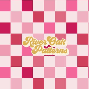 Pink Checkerboard Seamless repeat file for valentines day Trendy retro checks repeating pattern digital download