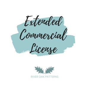 Extended Commercial Use License for any 1 design in the shop