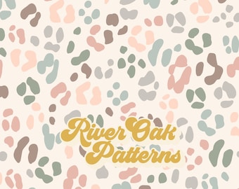 Wzór w panterkę, bezszwowy wzór do sublimacji tkanin, powtarzający się plik, wzór jesienny boho