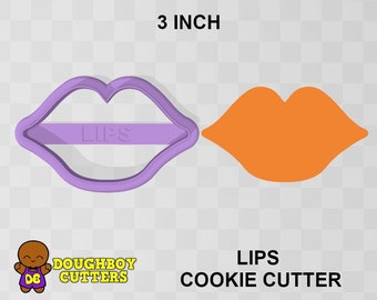 Lips Cookie Cutter | dough, fondant or polymer clay cutter | Various sizes | Shapes for cookies, craft and Jewelry | Valentine