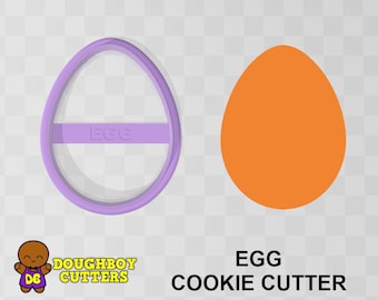 Egg Cookie cutter | Various sizes | dough, fondant or polymer clay cutter | Shapes for cookies, craft and Jewelry | Easter