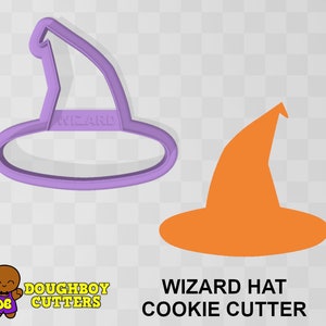 Wizard Hat Cookie Cutter | dough, fondant or polymer clay cutter |  Various sizes | Shapes for cookies, craft and Jewelry