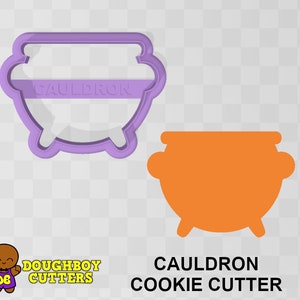 Cauldron Cookie Cutter | dough, fondant or polymer clay cutter |  Various sizes | Shapes for cookies, craft and Jewelry