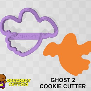 Ghost 2 Cookie Cutter | dough, fondant or polymer clay cutter |  Various sizes | Shapes for cookies, craft and Jewelry