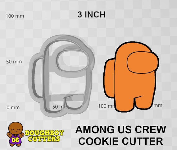 Fondant Cutter Among Us Inspired Cookie Cutter Amongus Video Game