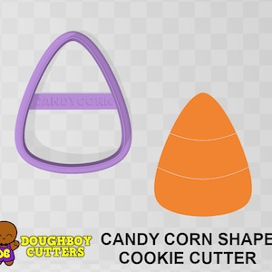 Candy Corn Cookie Cutter | dough, fondant or polymer clay cutter |  Various sizes | Shapes for cookies, craft and Jewelry