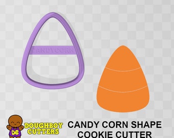 Candy Corn Cookie Cutter | dough, fondant or polymer clay cutter |  Various sizes | Shapes for cookies, craft and Jewelry