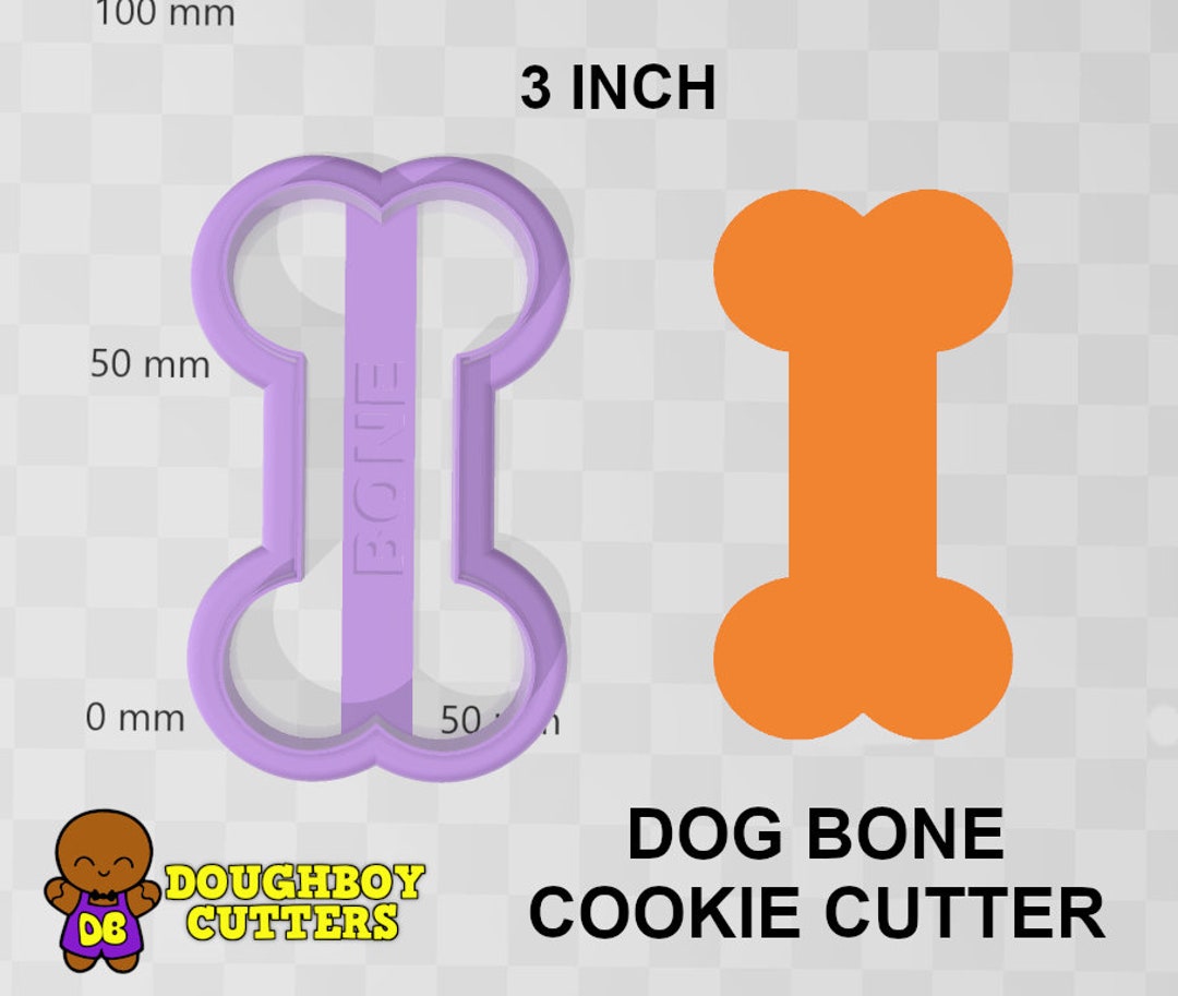 Dog Bone Cookie Cutter Dough Fondant or Polymer Clay Cutter Etsy