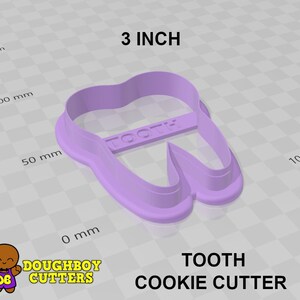 Tooth Cookie Cutter dough, fondant or polymer clay cutter Various sizes Shapes for cookies, craft and Jewelry image 4