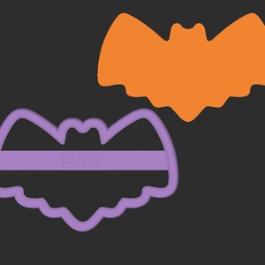 Bat #2 Cookie Cutter, dough, fondant or polymer clay cutter, Various sizes, Shapes for cookies, craft and Jewelry, Halloween