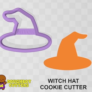 Witch Hat Cookie Cutter | dough, fondant or polymer clay cutter |  Various sizes | Shapes for cookies, craft and Jewelry
