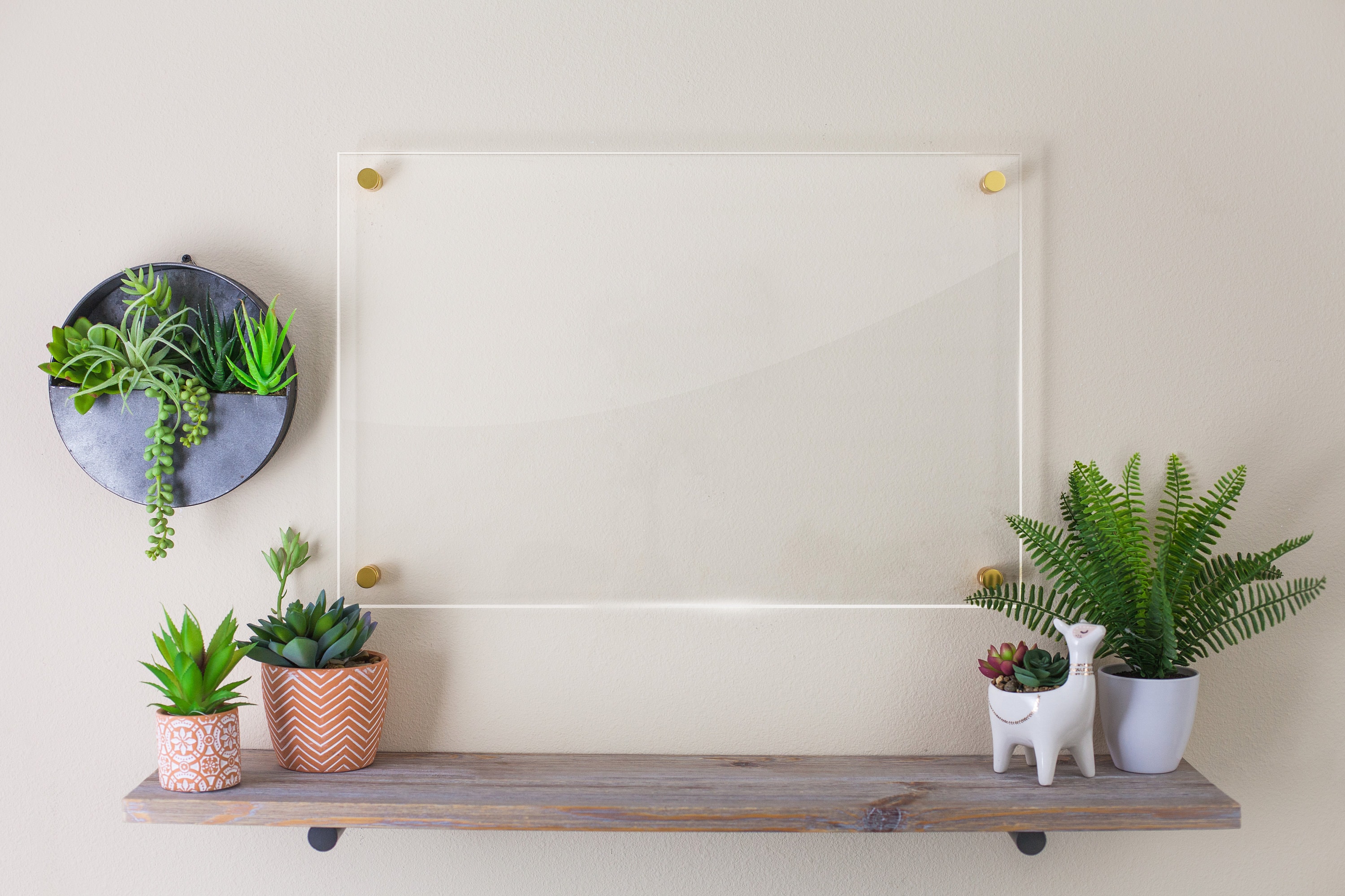 Dry Erase Board White Board | Acrylic Board for Wall | Alternative Clear Glass Dry Erase Whiteboard | Large Vision Board | Home Office Decor