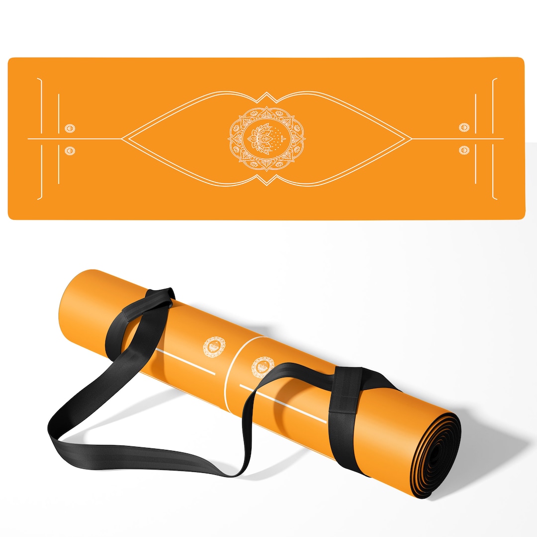 Alignment Yoga Mat Ships Next Day Custom Workout Mat for Men and Women