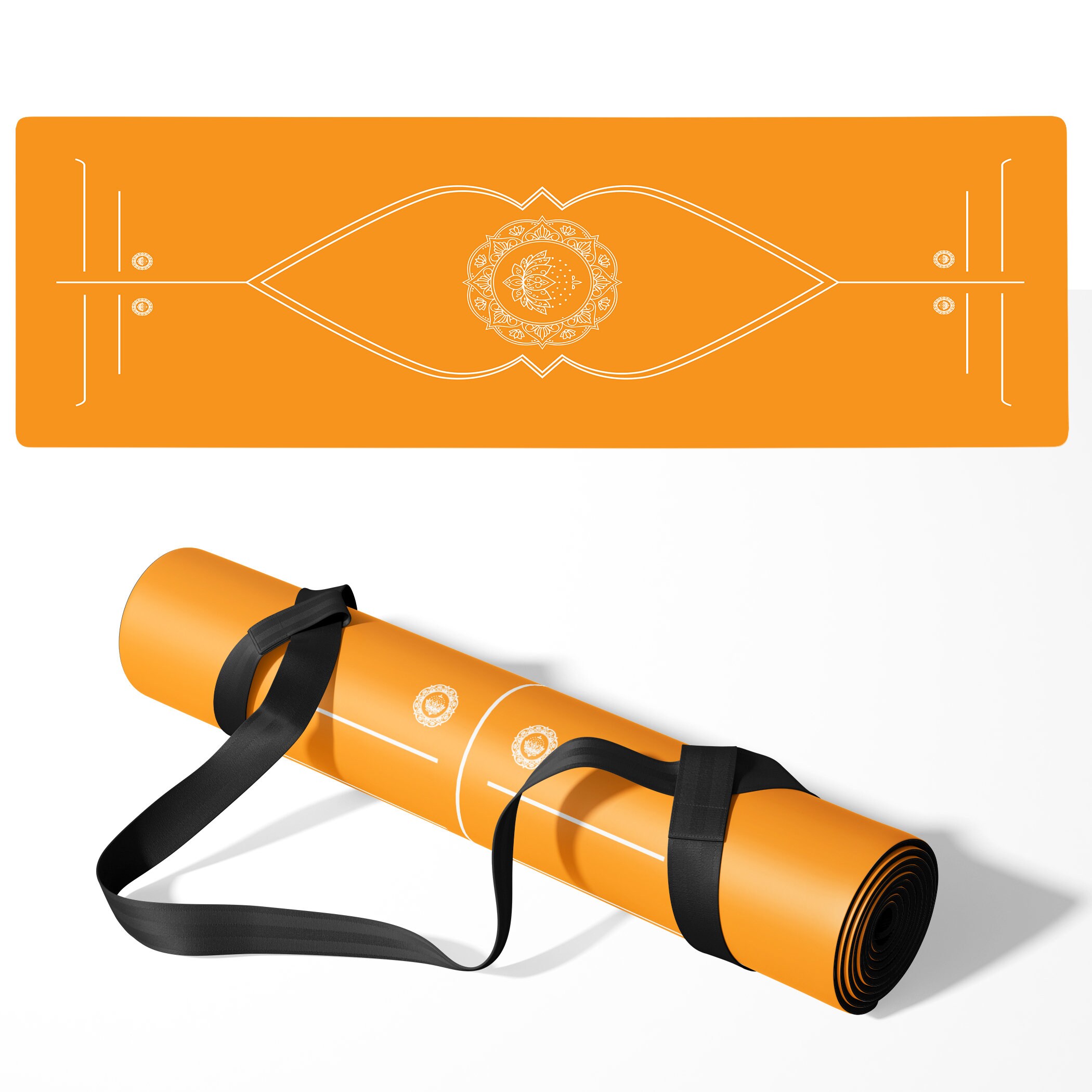 Orange Yoga Mat 