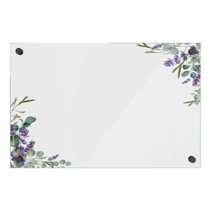 Dry Erase Board White Board | Acrylic Board for Wall | Alternative Clear Glass Dry Erase Whiteboard | Large Vision Board | Home Office Decor
