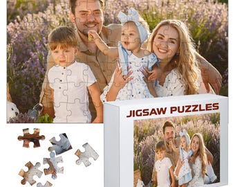 Ships Next Day, Made in USA - Custom Puzzles With Your Photos - Personalized Photo Jigsaw Puzzle - Gift for Friends, Couple, Family
