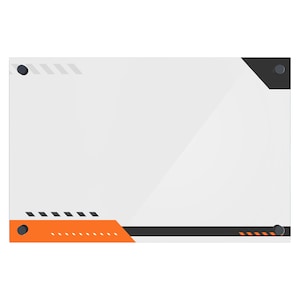 Personalized Acrylic Dry Erase Board for Wall with Professional and Stylish Border - Shipped Next Day, Made in USA, Wall Mounted Board