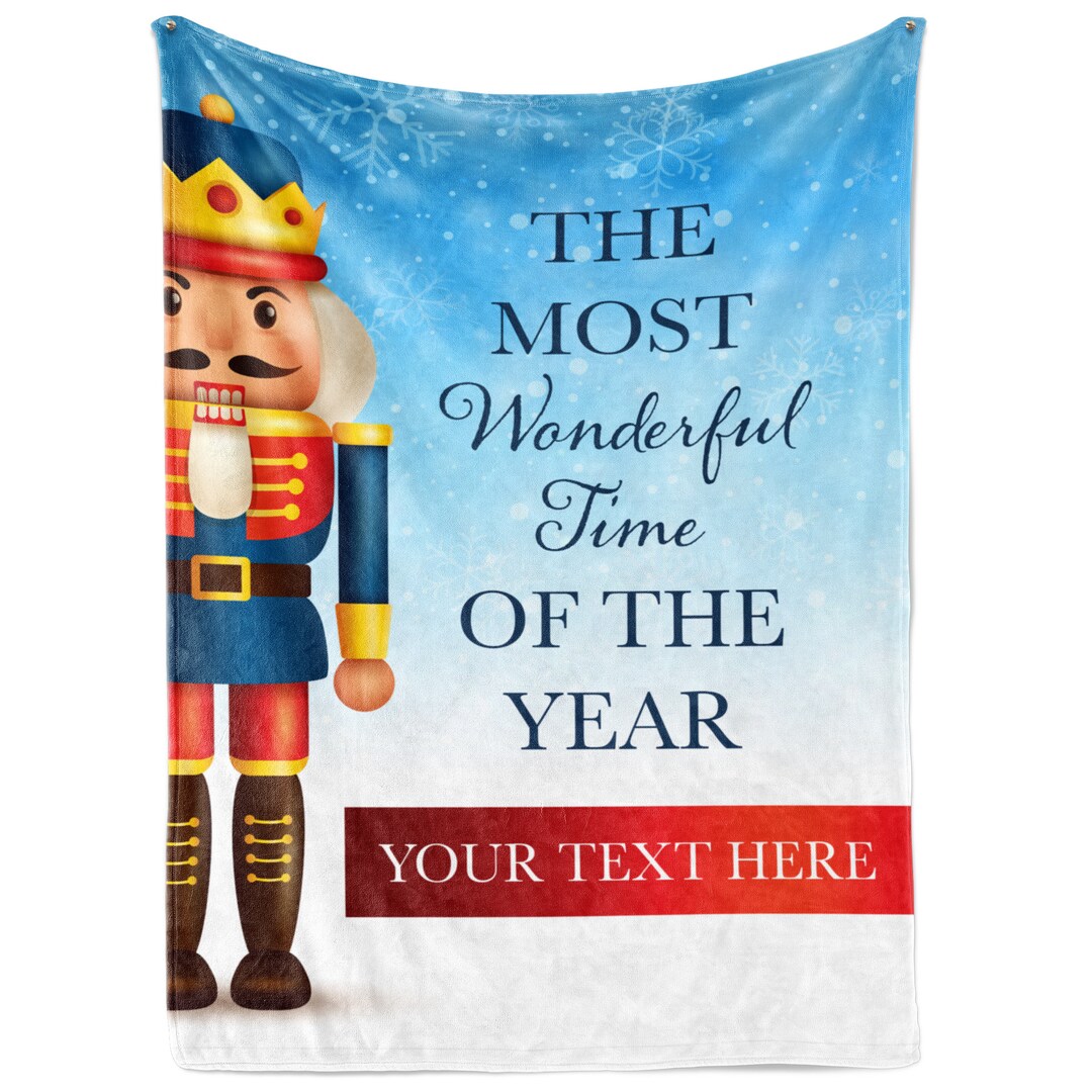Personalized Nutcracker Christmas Blanket Ships Next Day Etsy