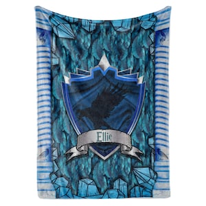 Personalized Wizard Blanket for Boys and Girls | Magic Movie | Knowledge House | Throw Blanket | Fleece & Sherpa | Bed Cover | Couch Blanket