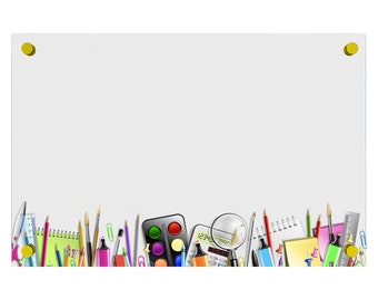 thumbnail image 2 of Custom Acrylic Dry Erase Board For Wall With Professional And Stylish Border - Shipped Next Day, Made In USA, Non-Magnetic Whiteboard, Wall Mounted Board, Easy To Clean (Clear - 16x20 2 of 9