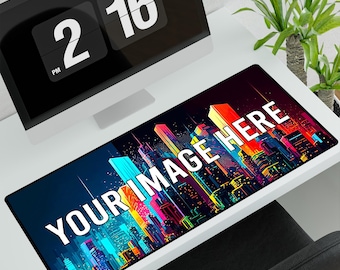 Custom Photo or Logo Mouse Pad, Personalized Neoprene Desk Mat, Single & Bulk Packs, Gaming, Office Desk Gift for Him or Her, Made in USA
